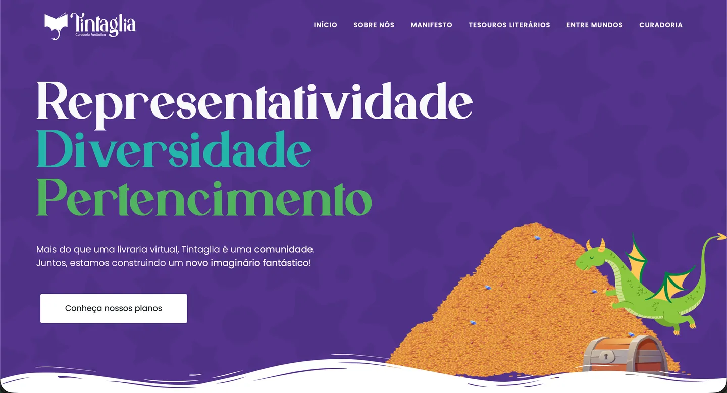 Clube de assinatura Tintaglia desenvolvido pela SmartFlow